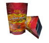 Customized PET Food Grade Plastic Bags with Aluminum Foil Lining Display Window Zipper Sealing Handle for Packaging Dried Fruits