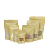 Biodegradable Kraft Pouch Stand Up Food Bag Spice And Herb Packaging