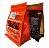 Custom Design Foil Stand up Pouch Flat Bottom Cat Litter Packaging Zipper Bag Reusable Heat Sealed Coffee Bean Bag