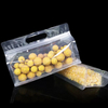 Horizontal octagonal sealed transparent self sealing tote bag, plastic leisure food dry goods hand-held packaging bag