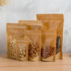 Yurui 1lb Custom Printed Plastic 12 Oz Flat Bottom Kraft Paper Coffee Bags Packaging With Valve And Zipper