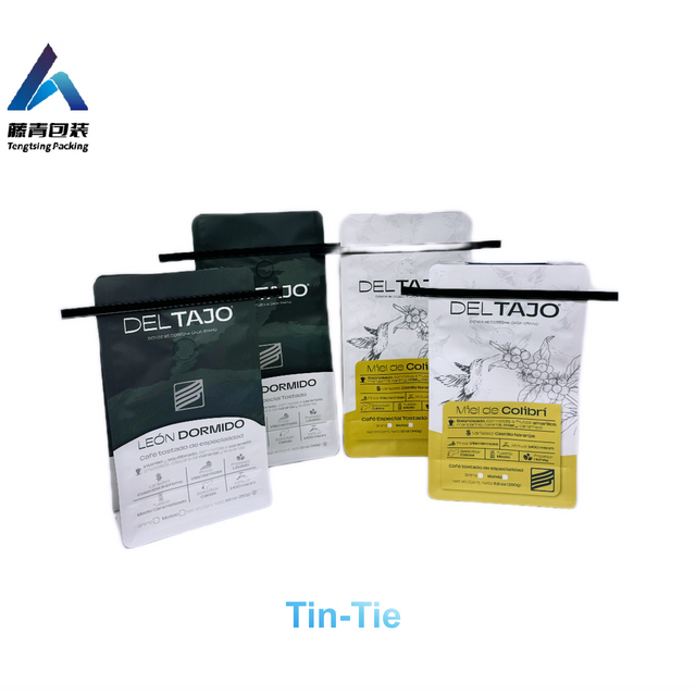Tin-tie Coffee Bag with Valve 