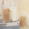 Horizontal Octagonal sealed Transparent Self Sealing Tote Bag, Plastic Leisure Food Dry Goods Hand-held Packaging Bag