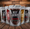 Transparent clear Window Plastic Packaging Bags Beef Jerky Package Resealable Stand up Pouches with Euro hang Hole
