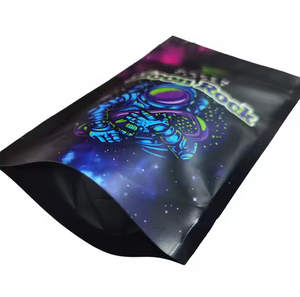 Customized Matt Black Digital Print Frosted Window Zip Lock Bag Clear Flexible PET Plastic Mylar Pouch Logo Daily Life Packaging