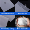 CPE Frosted Flat Pocket Phone Data Cable Milky White Packaging Bag Semi Transparent CPE Frosted Self-adhesive Bag