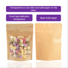 Yurui 1lb Custom Printed Plastic 12 Oz Flat Bottom Kraft Paper Coffee Bags Packaging With Valve And Zipper