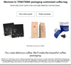 Customer Printed 12oz 500g 1kgs Pouches Flat Bottom Coffee Packaging Bag with Valve