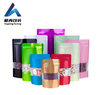 Customized Colorful Metalized Food Packaging Stand up Pouch With Zipper and Window Zip Lock Bag Plastic Zipper Bags