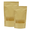 Small Business Packing Supplies Box Recycled Brown Shipping Cardboard Kraft Paper Packaging Box With Clear Pvc Window