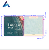 Custom logo Coffee Sachet Packaging Bags Mini 3 Side Sealing Tea Bag Paper Sachet with Tear Notch