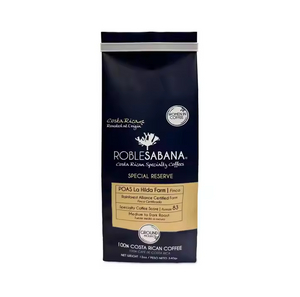 High Quality 12oz 340g Flat Bottom Ziplock Matte Black Coffee Bag Custom Design Plastic Packaging with Valve for Food & Printing