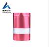 Customized Colorful Metalized Food Packaging Stand up Pouch With Zipper and Window Zip Lock Bag Plastic Zipper Bags