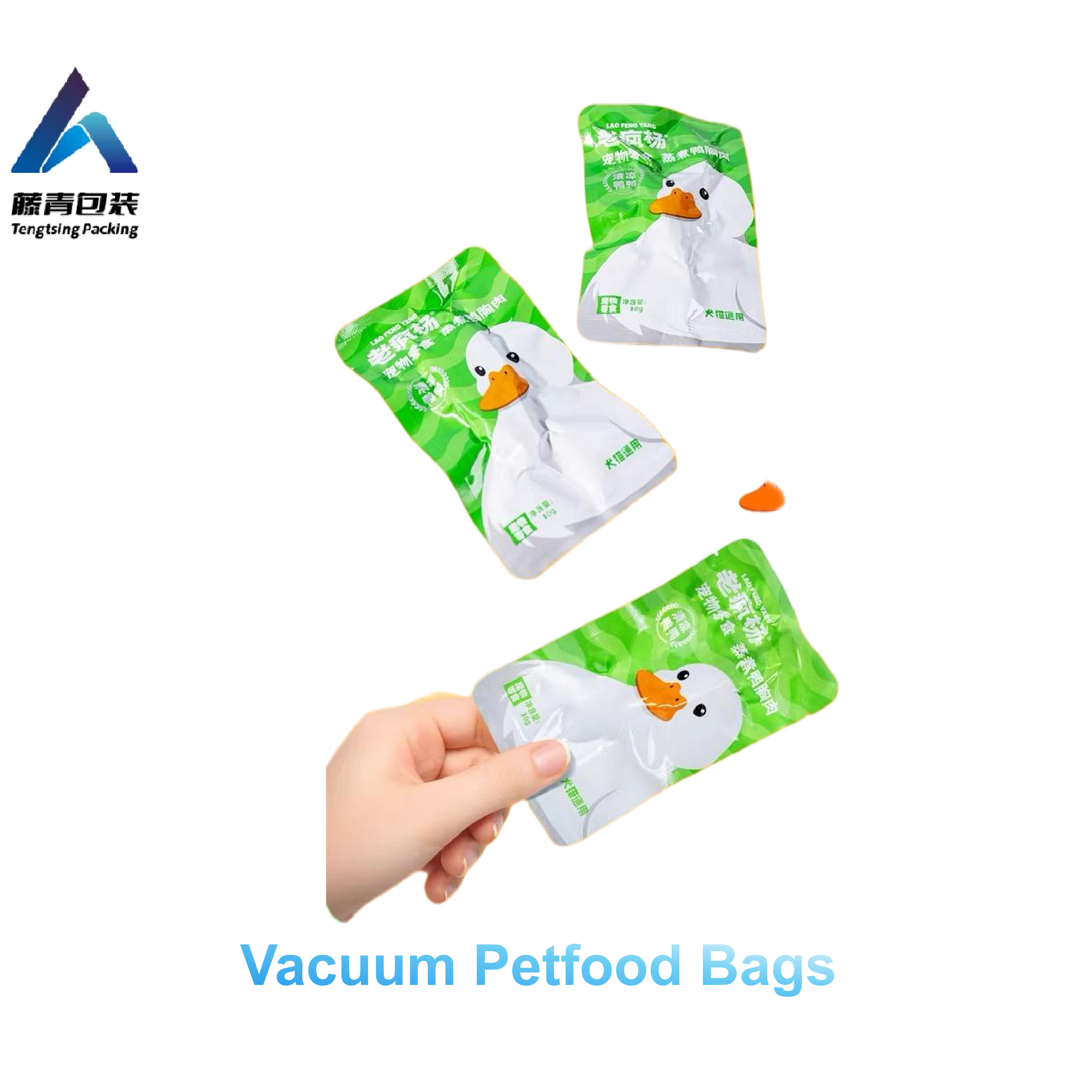 Pet food vaccum bags