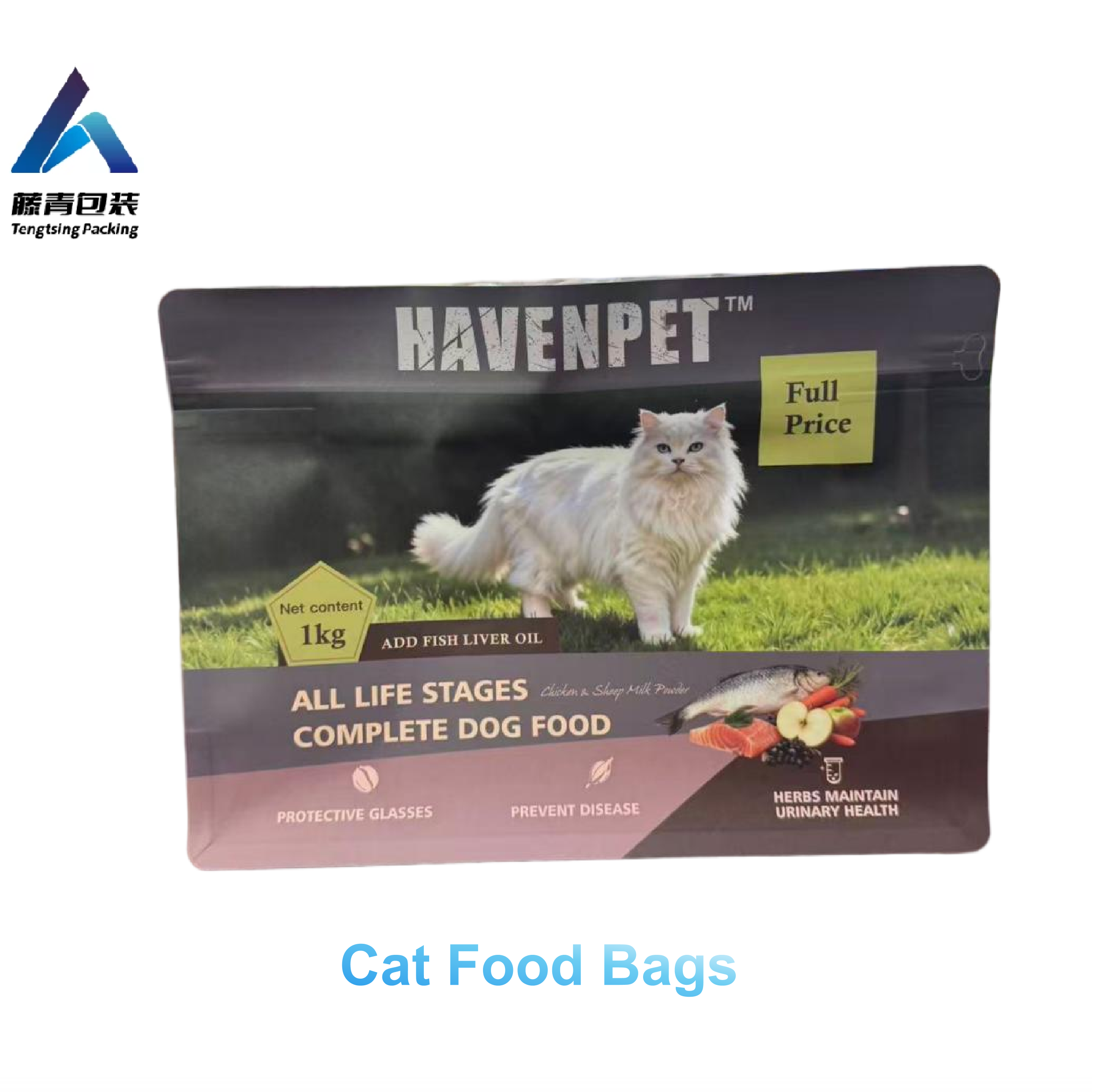 Cat food bag in small size